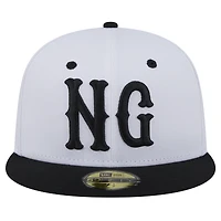 Casquette ajustée 59FIFTY Newburgh Gorhams New Era pour hommes, blanche, la soirée à thème des Renegades de Hudson Valley