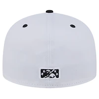 Casquette ajustée 59FIFTY Newburgh Gorhams New Era pour hommes, blanche, la soirée à thème des Renegades de Hudson Valley