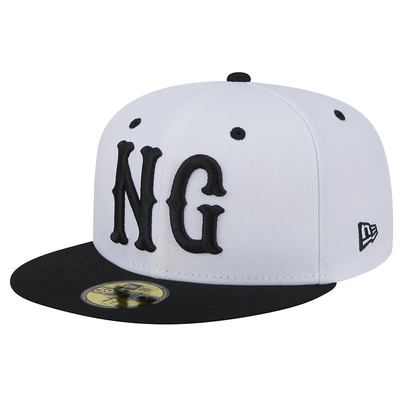 Casquette ajustée 59FIFTY Newburgh Gorhams New Era pour hommes, blanche, la soirée à thème des Renegades de Hudson Valley