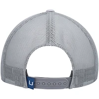 Men's Huk Gray Big State Trucker Snapback Hat