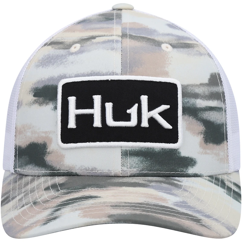 Men's Huk Khaki Edisto Trucker Snapback Hat