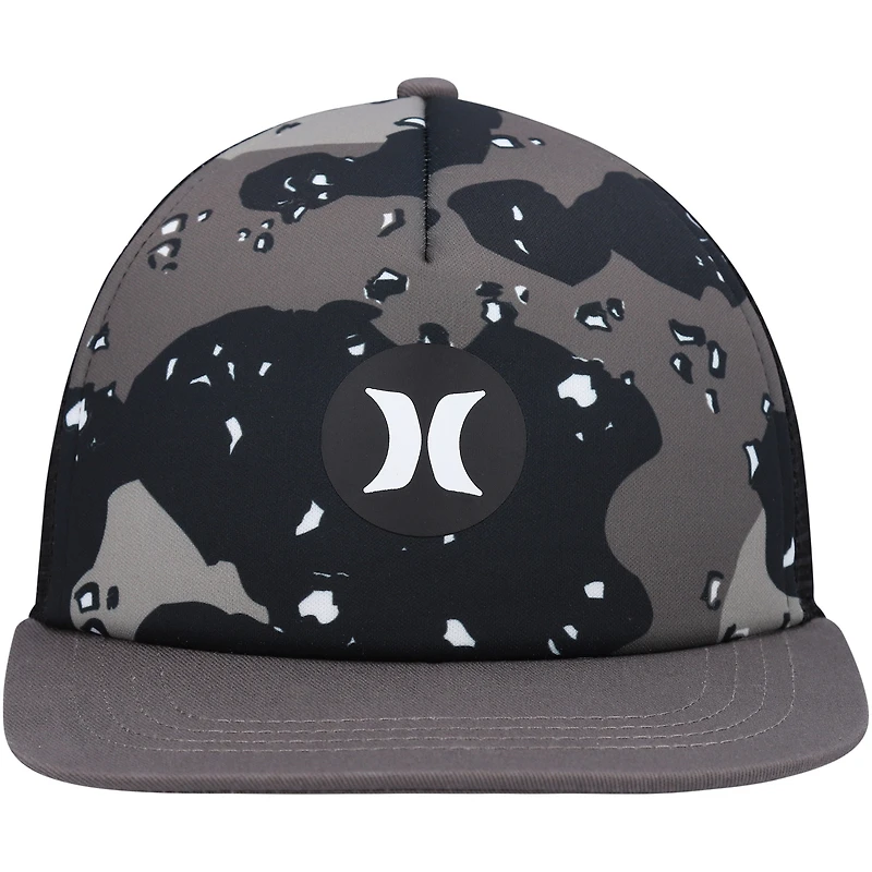Men's Hurley  Anthracite/Black Balboa Trucker Snapback Hat