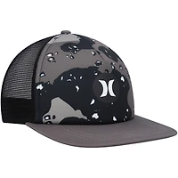 Men's Hurley  Anthracite/Black Balboa Trucker Snapback Hat