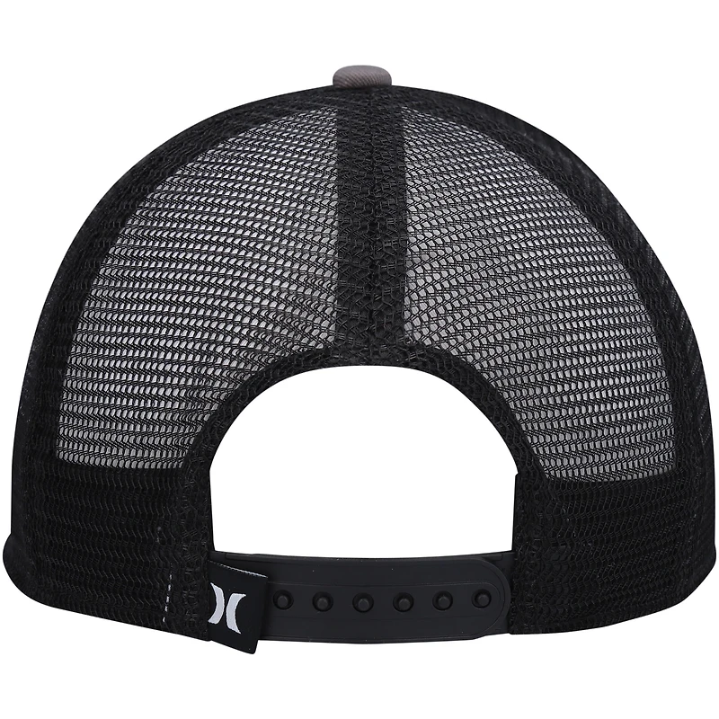 Men's Hurley  Anthracite/Black Balboa Trucker Snapback Hat