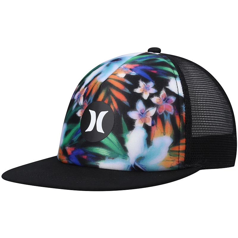 Men's Hurley Black Balboa Trucker Snapback Hat