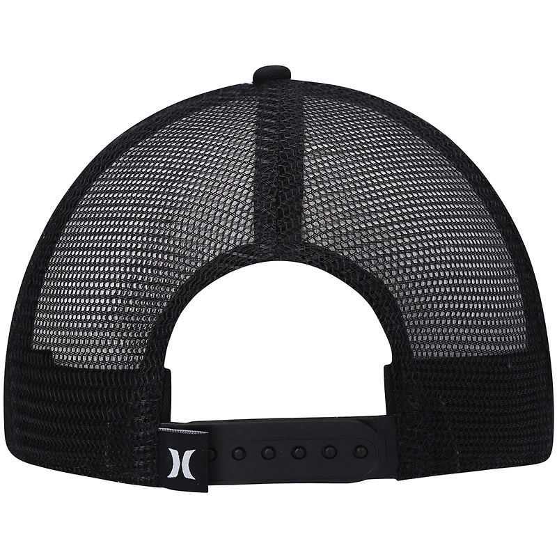 Hurley Black Balboa pour homme - Casquette de camionneur Snapback