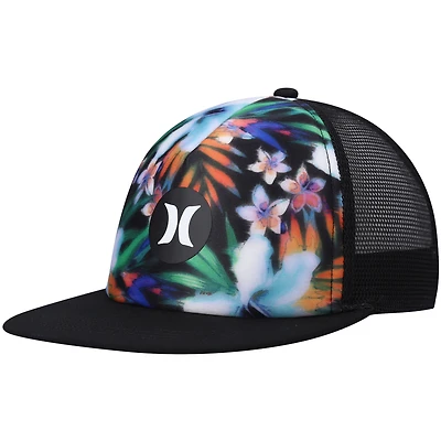 Hurley Black Balboa pour homme - Casquette de camionneur Snapback