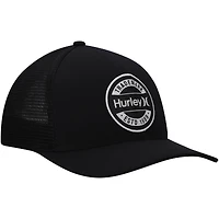 Men's Hurley Black Charter Trucker Snapback Hat