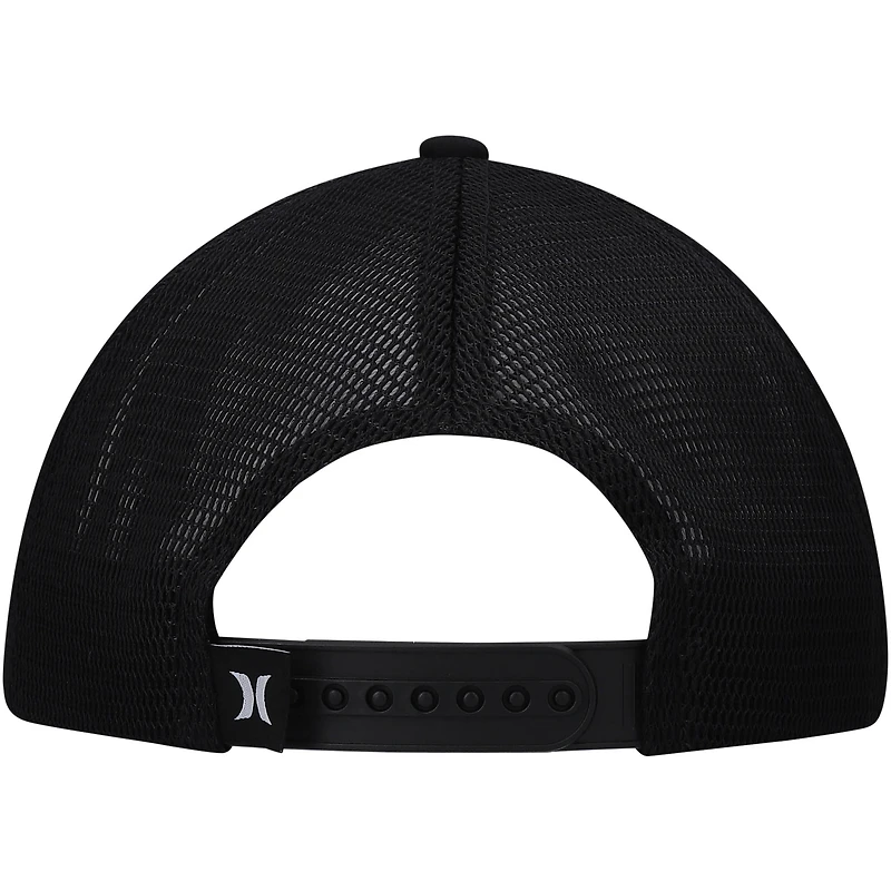 Men's Hurley Black Charter Trucker Snapback Hat