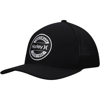 Men's Hurley Black Charter Trucker Snapback Hat