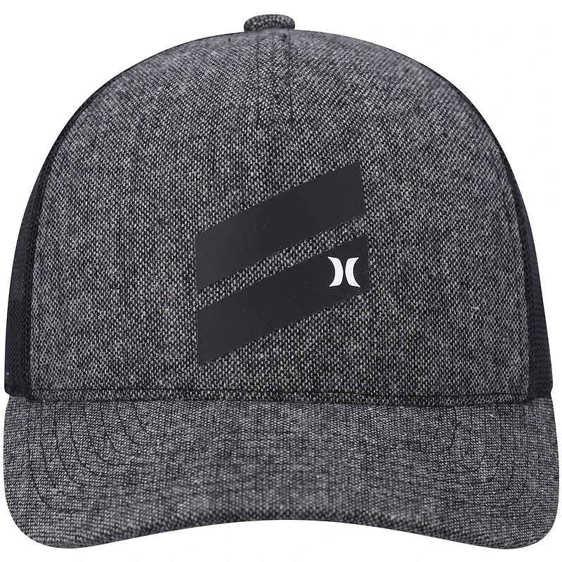 Hurley Black Icon Slash pour homme - Casquette de camionneur Snapback