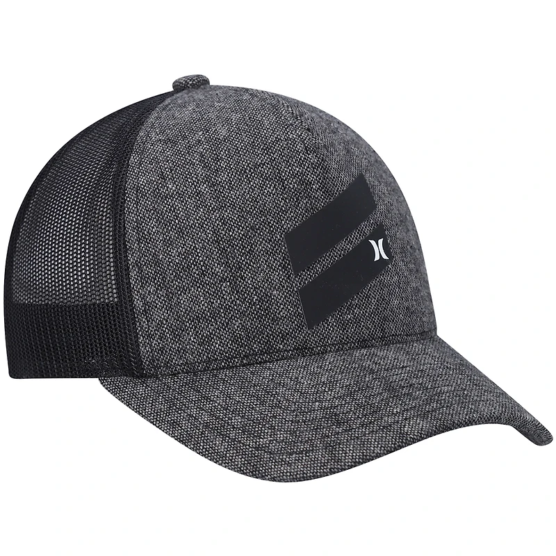 Hurley Black Icon Slash pour homme - Casquette de camionneur Snapback