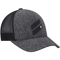 Hurley Black Icon Slash pour homme - Casquette de camionneur Snapback