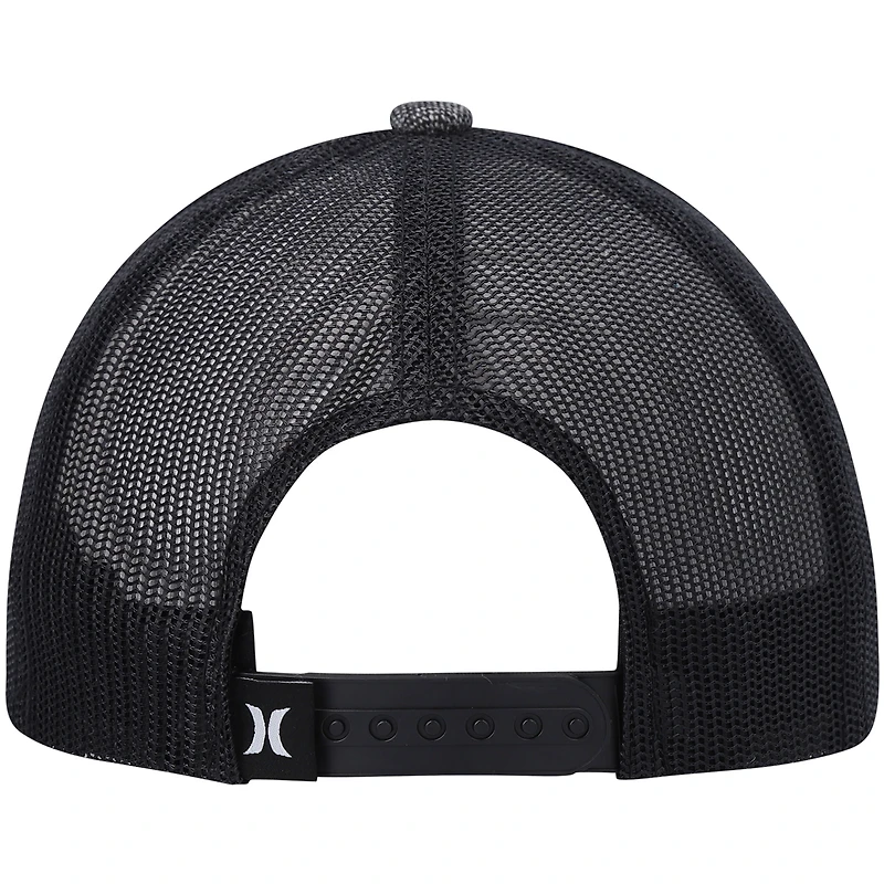 Hurley Black Icon Slash pour homme - Casquette de camionneur Snapback