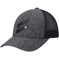 Hurley Black Icon Slash pour homme - Casquette de camionneur Snapback