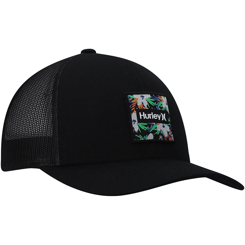 Men's Hurley Black Seacliff Trucker Snapback Hat