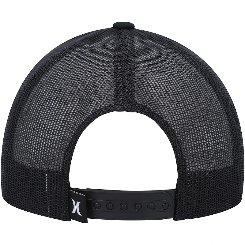 Men's Hurley Black Ultra Destination California Republic Trucker Snapback Hat