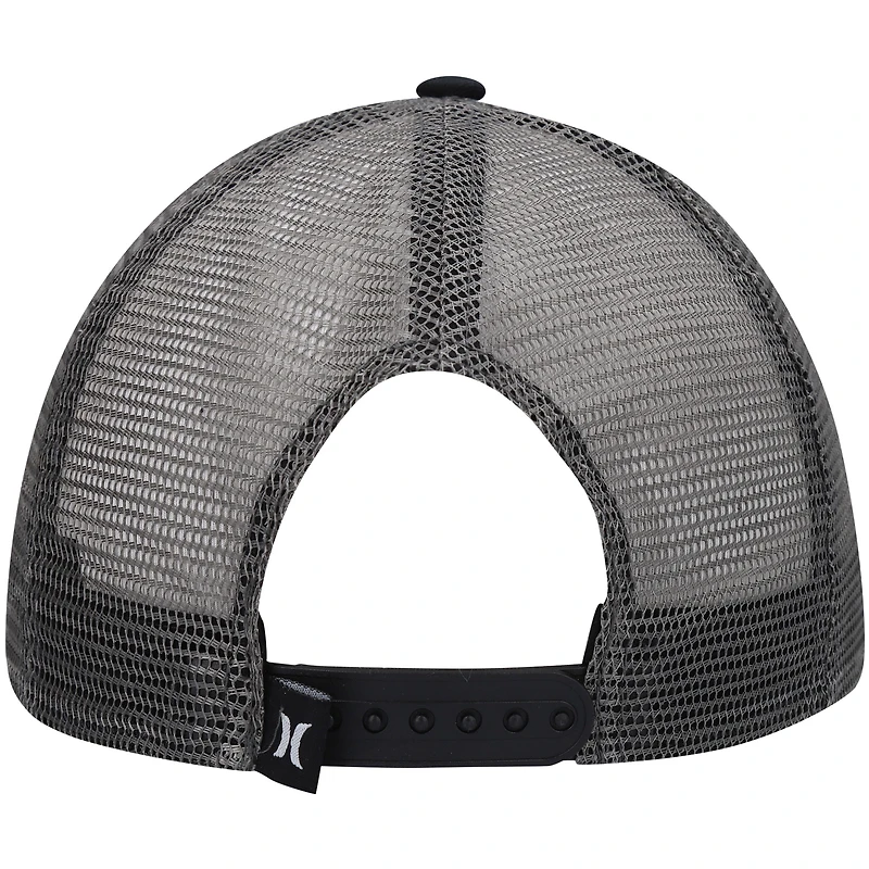 Men's Hurley Black Waves Trucker Snapback Hat