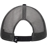 Men's Hurley Black Waves Trucker Snapback Hat