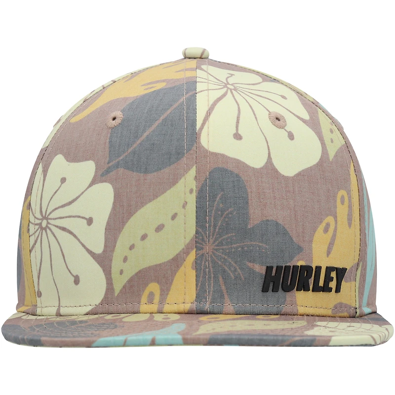 Casquette ajustable Hurley Brown Phantom Ridge avec fermeture éclair à l'arrière pour hommes