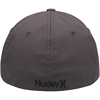 Men's Hurley Charcoal One & Only Tri-Blend Flex Hat