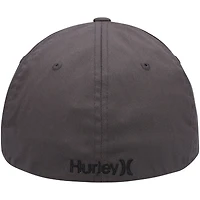 Men's Hurley Charcoal One & Only Tri-Blend - Flex Hat