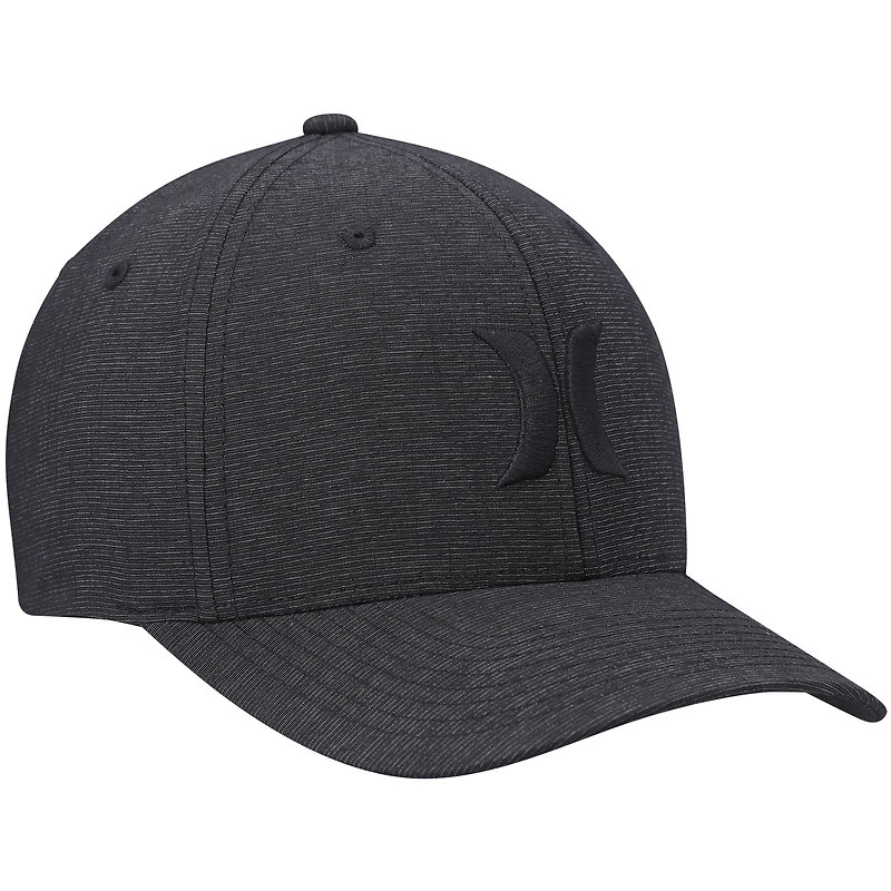Casquette Hurley Graphite Logo Textures Flex pour homme
