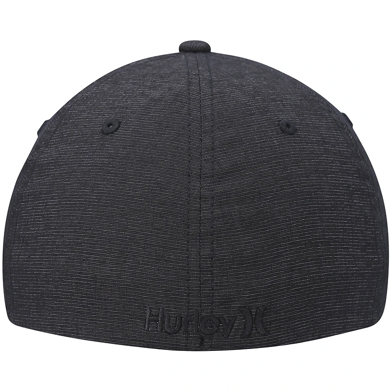Casquette Hurley Graphite Logo Textures Flex pour homme