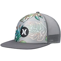 Men's Hurley Gray Balboa Trucker Snapback Hat