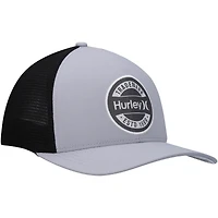 Men's Hurley Gray Charter Trucker Snapback Hat