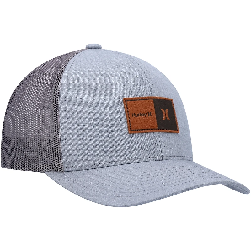 Men's Hurley Gray Fairway Trucker Snapback Hat