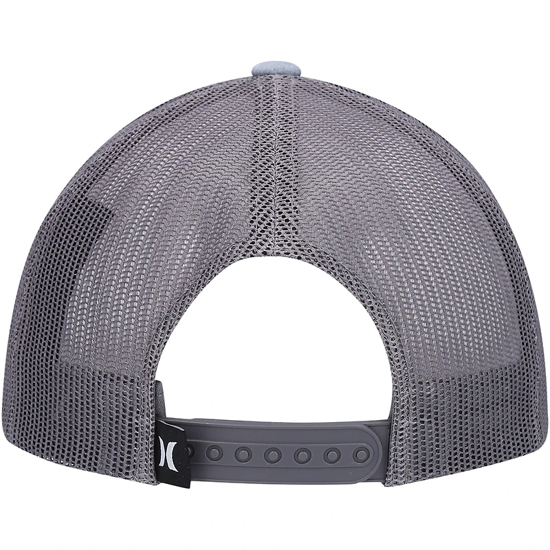Men's Hurley Gray Fairway Trucker Snapback Hat