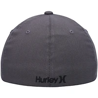 Casquette Hurley Grey Logo Textures Flex pour homme