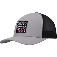 Casquette Hurley grise Seacliff Trucker Snapback pour homme