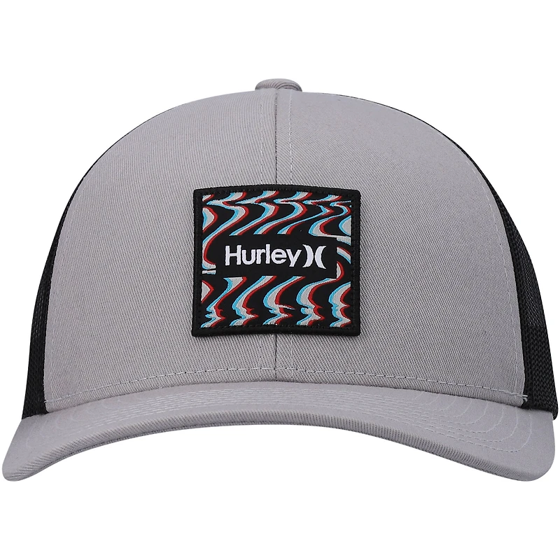 Casquette Hurley grise Seacliff Trucker Snapback pour homme