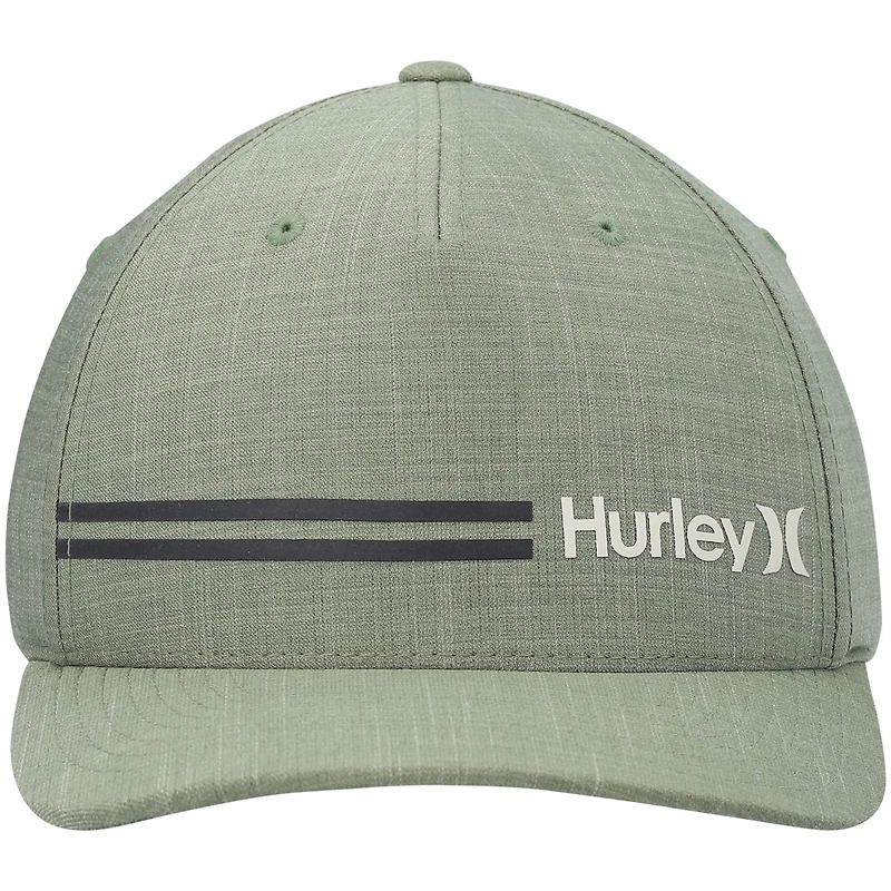 Casquette Hurley Green H20-Dri Line Up Flex pour homme