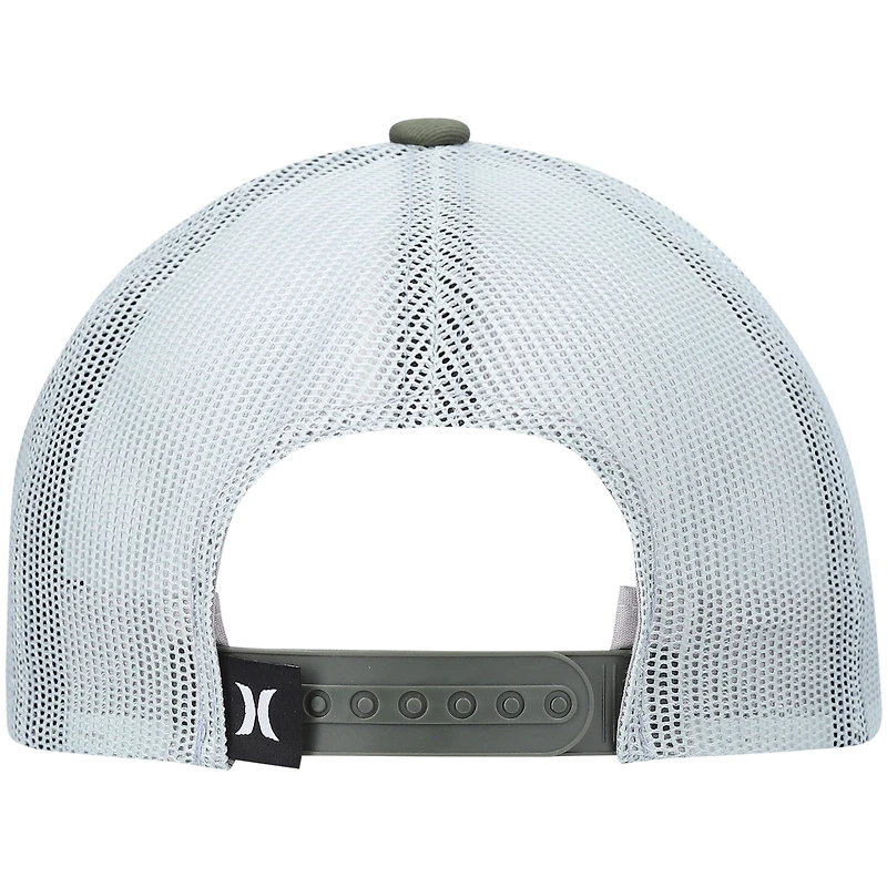 Casquette Hurley Green Seacliff Trucker Snapback pour homme