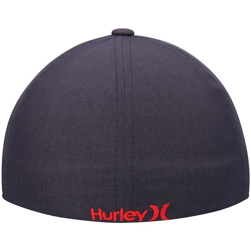 Men's Hurley Heathered Black Sonic H2O-Dri Phantom Flex Hat