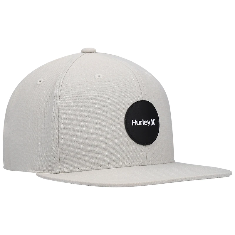 Casquette Hurley Heathered Grey H20-Dri Point Break Snapback pour homme