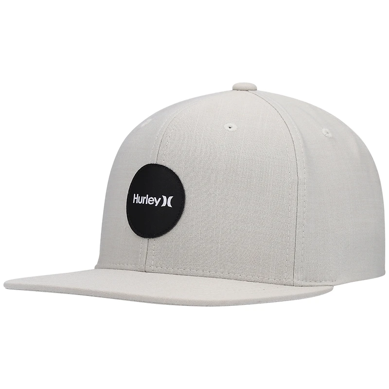 Casquette Hurley Heathered Grey H20-Dri Point Break Snapback pour homme