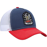 Men's Hurley Navy/Red Wild Things Trucker Snapback Hat