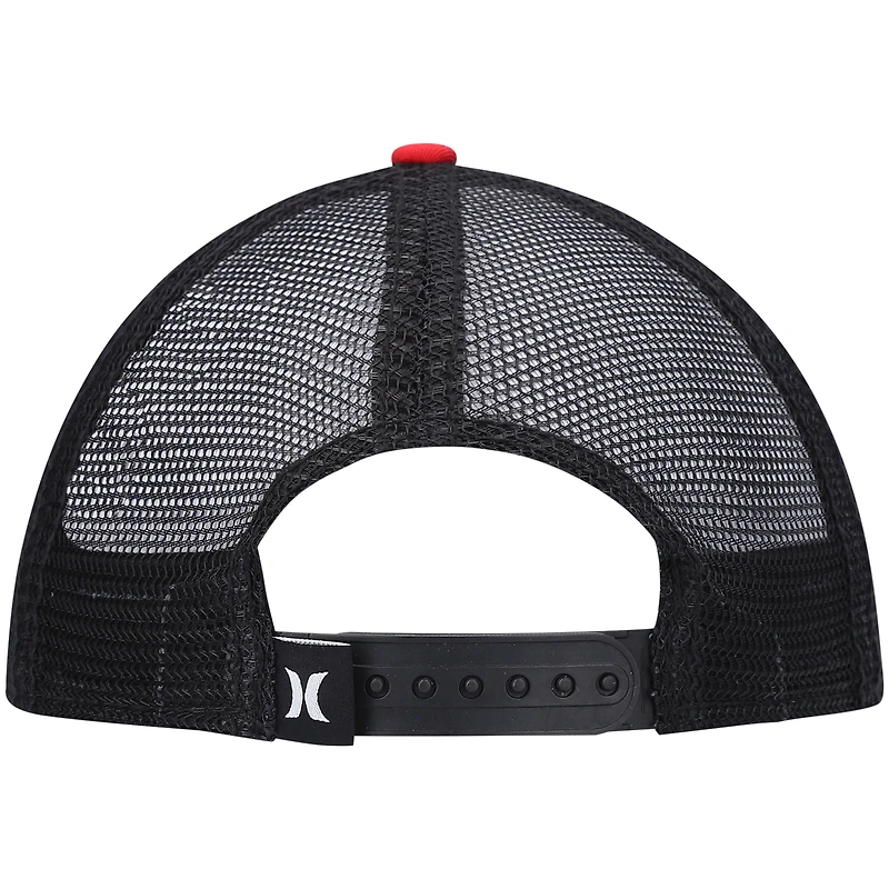 Men's Hurley Red/Black Circle Trucker - Snapback Hat