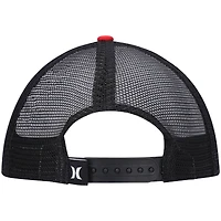Men's Hurley Red/Black Circle Trucker - Snapback Hat