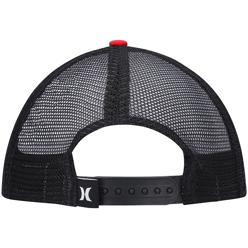 Men's Hurley Red Circle Trucker Snapback Hat