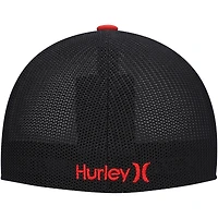 Casquette flexible Hurley Icon Textures rouge pour hommes