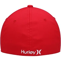Men's Hurley Red One & Only Tri-Blend Flex Fit Hat