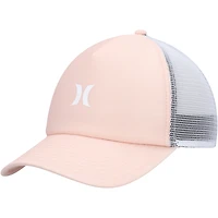 Casquette Snapback Hurley Icon Trucker rose/blanc pour femme