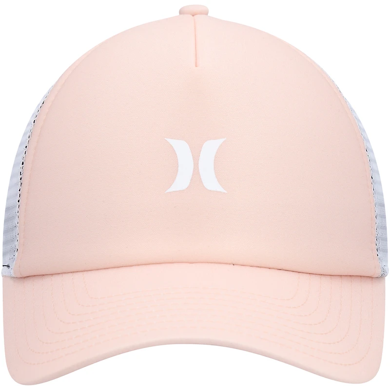 Casquette Snapback Hurley Icon Trucker rose/blanc pour femme