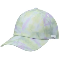 Casquette Snapback Hurley jaune pastel tie-dye pour femme