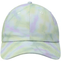 Casquette Snapback Hurley jaune pastel tie-dye pour femme